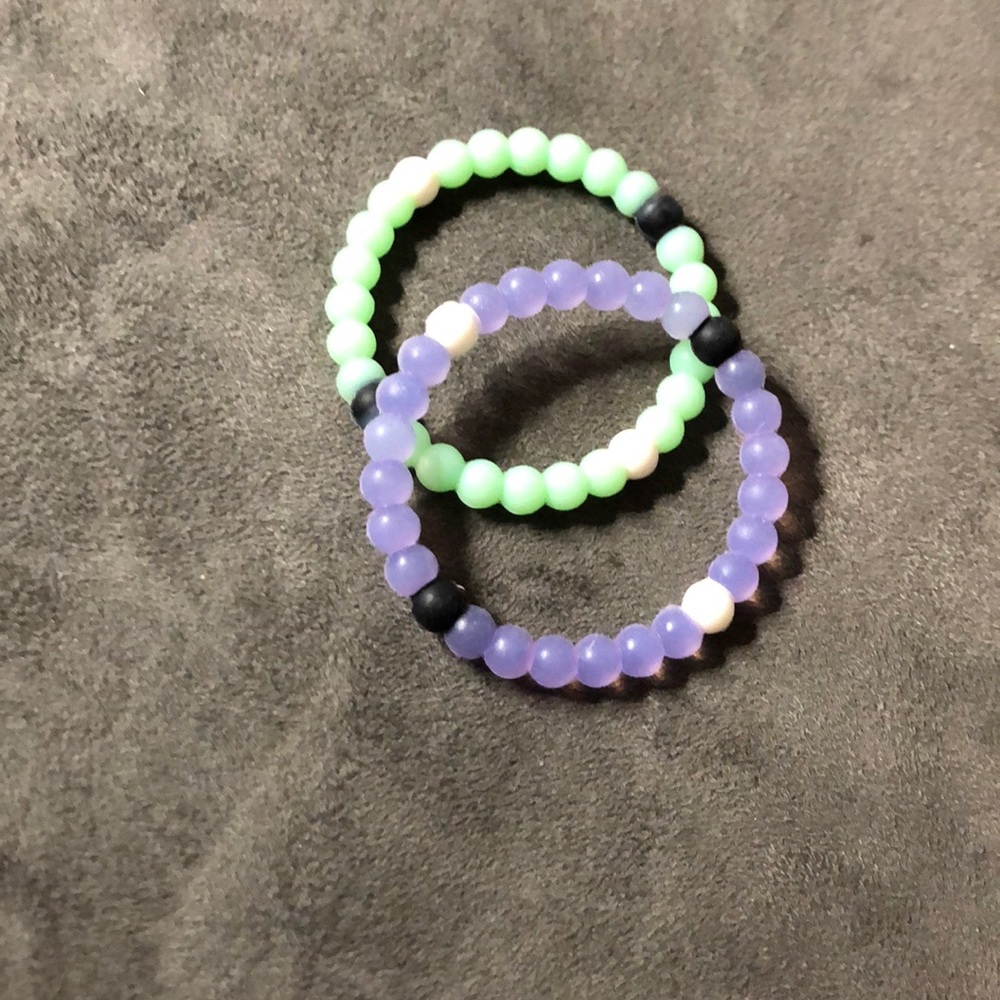 Purple and teal bracelet